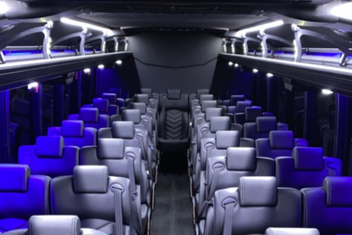 Pflugerville Charter Bus Interior