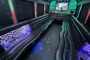 Pflugerville Limo Bus Interior